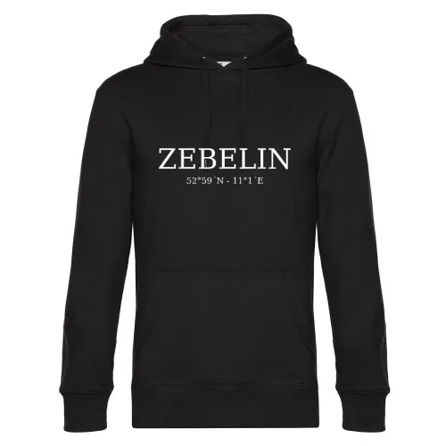 Zebelin Koordinaten Hoodie Männer King Hooded