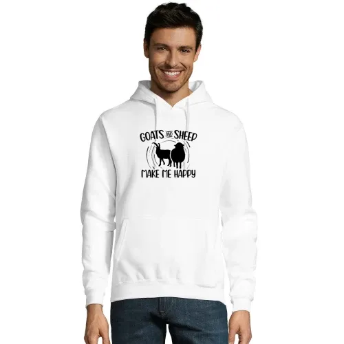 Ziegen und Schafe machen mich glücklich - Landwirt Männer Hoodie