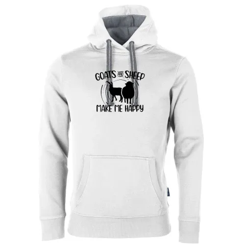 Ziegen und Schafe machen mich glücklich - Landwirt Männer Hoodie