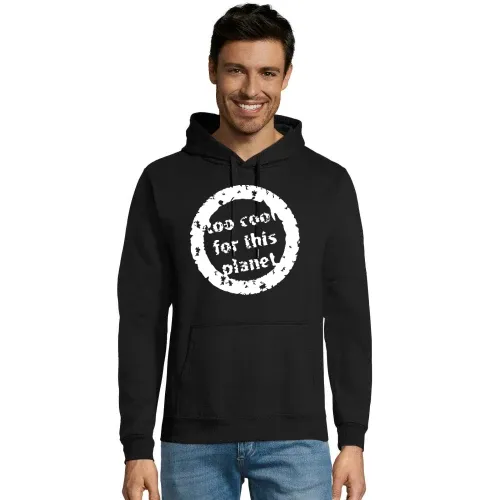 zu cool für diesen Planeten Hoodie Männer Snake