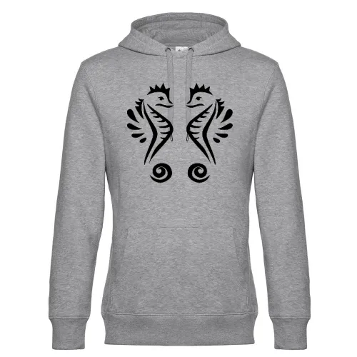 Zwei Seepferdchen Hoodie Männer King Hooded