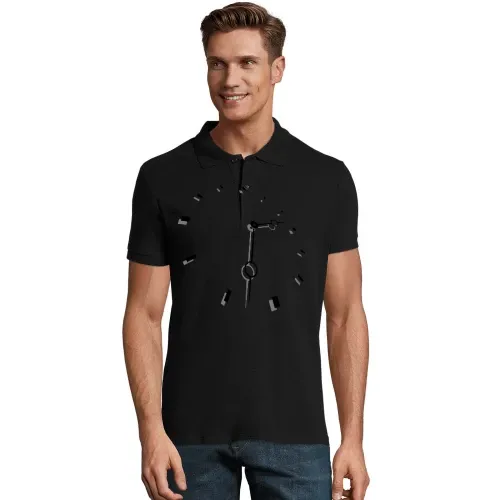 3D Ziffernblatt einer Uhr Männer Polo 3D Ziffernblatt einer Uhr Polo