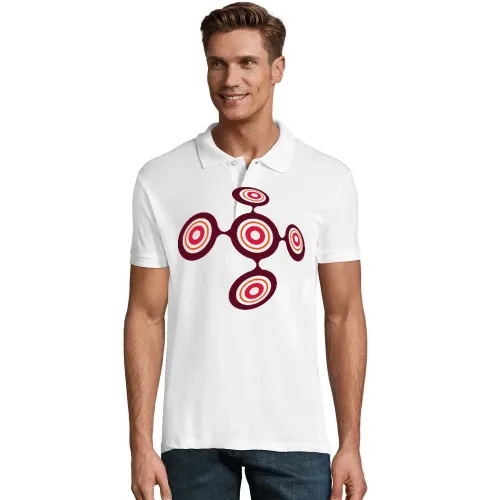 70er Jahre Style Kreise Polo
