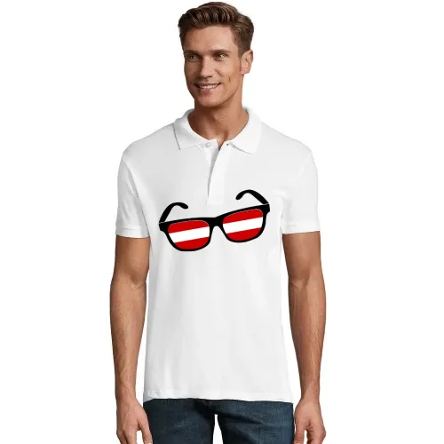 Österreich Brille Männer Polo Österreich Brille Polo
