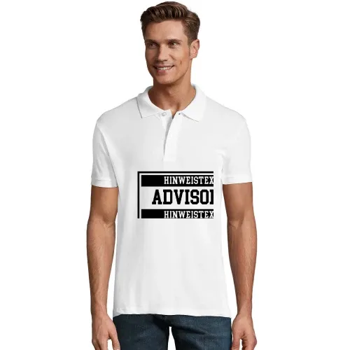 Advisory Hinweis Label  Polo Männer Perfect