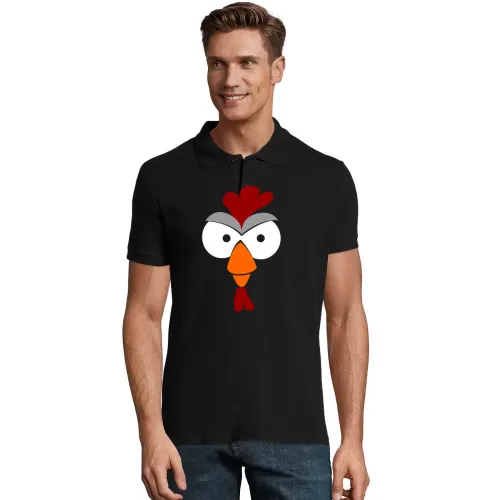 Agro Hahnkopf farbig Männer Polo Agro Hahnkopf farbig Polo