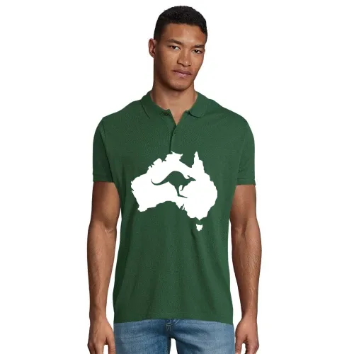 Australien mit Känguru Männer Polo