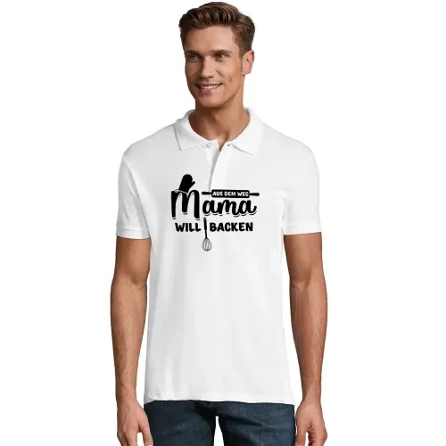 Bäcker Mutti - Aus Dem Weg Mama Will Backen Männer Polo Bäcker Mutti - Aus Dem Weg Mama Will Backen Polo