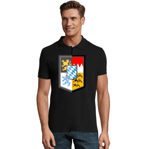 Bayern Wappen E-Style Polo Männer Perfect