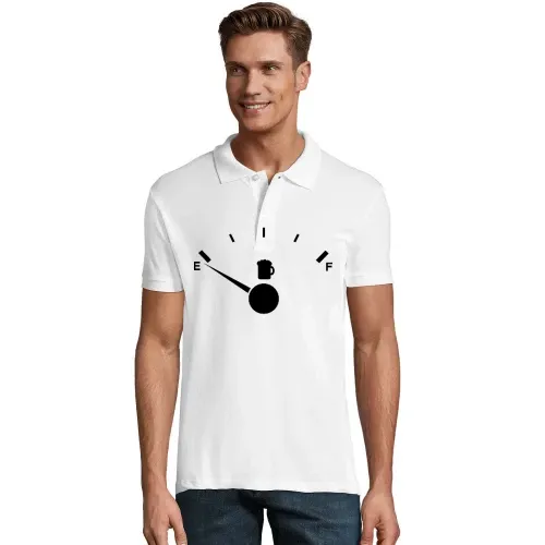 Biertankanzeige Leer Männer Polo