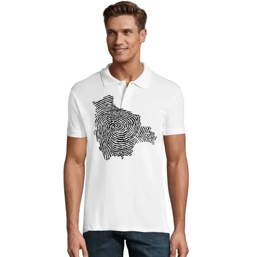 Bolivien Fingerabdruck Männer Polo Bolivien Fingerabdruck Polo