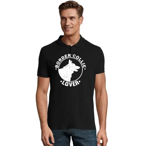 Border Collie Lover Hundewappen Geschenkidee Polo
