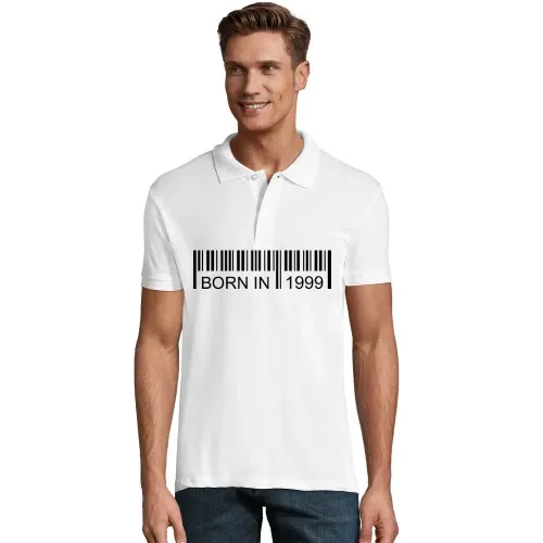 Born in 1999 Strichcode Polo Männer Perfect