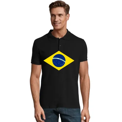 Brasilien Fahne Polo Männer Perfect