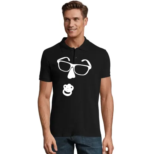 Brille mit Nase und Schnuller Männer Polo