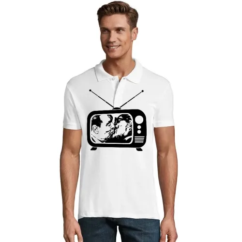 Bruderkuss Breschnew Honecker Männer Polo