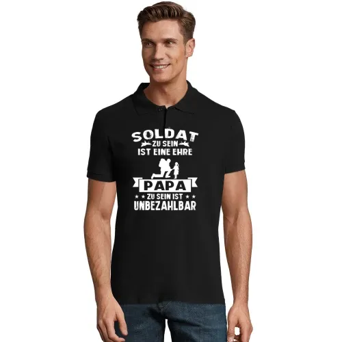 Bundeswehr Vater Ehre - Soldat Papa mit Tochter Polo Männer Perfect