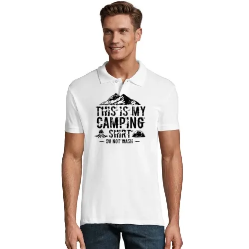 Camping Outdoor Spruch Polo
