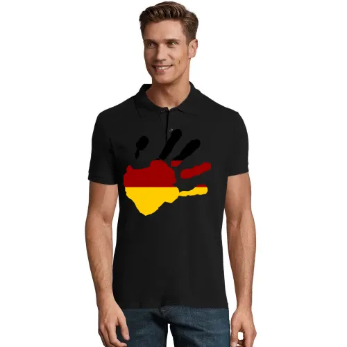 Deutschland Hand aufs Herz Männer Polo Deutschland Hand aufs Herz Polo
