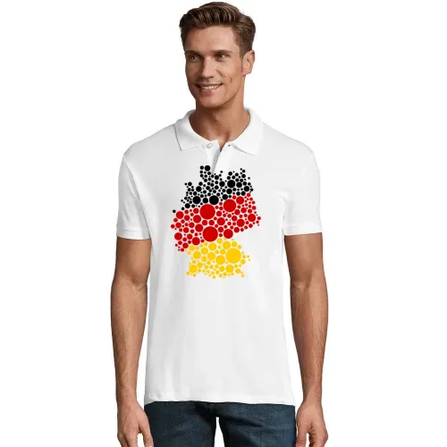 Deutschland schwarz rot gold in Kreisen Polo Männer Perfect