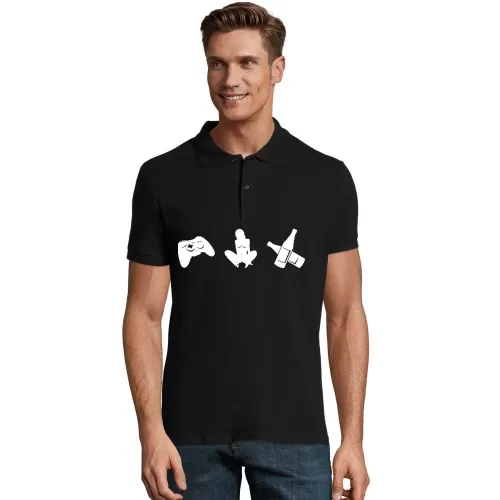 Drei Hobbys Polo Männer Perfect