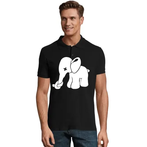 Elefant mit zuer Nase Männer Polo