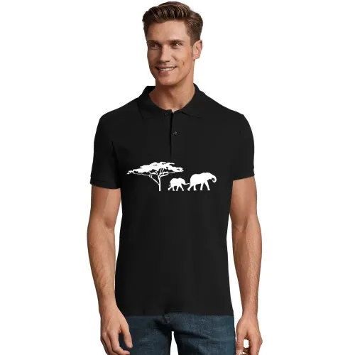 Elefanten in der Savanne Männer Polo
