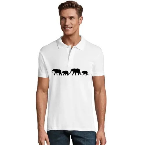 Elefantenfamilie Männer Polo