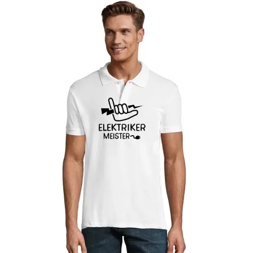 Elektriker Meister Elektromeister Handwerker Motiv Polo