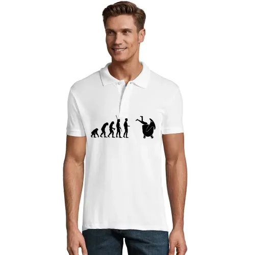 Evolution große Mülltonne  Männer Polo