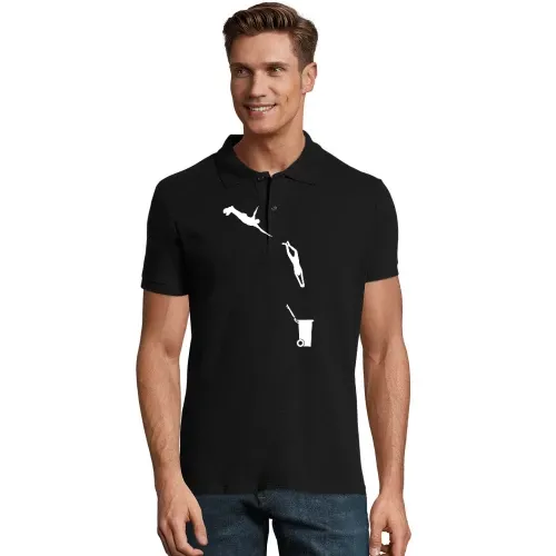 Evolution Sprung in die Tonne Männer Polo