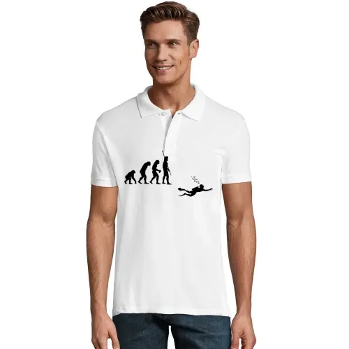 Evolution Taucher mit Flasche Polo
