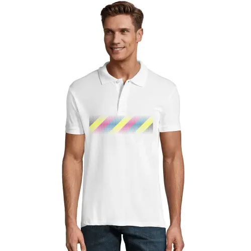 Farbige Punkte mit Verlauf Polo Männer Perfect