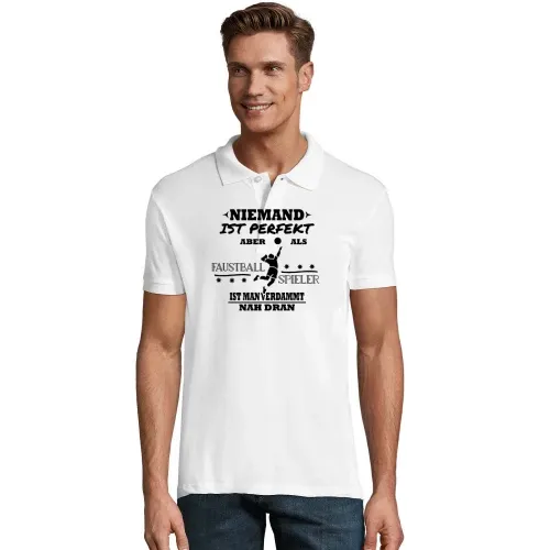 Faustball Fausballspieler Perfekt Fistball Motiv Polo Männer Perfect