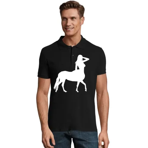 Frauenkörper auf Pferd Polo Männer Perfect