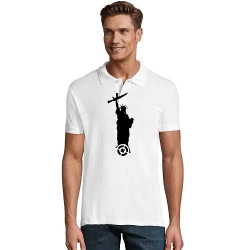 Freiheitsstatue mit Waffe Polo Männer Perfect