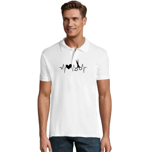 Friseure Herzschlag Friseursalon mit Herz Polo