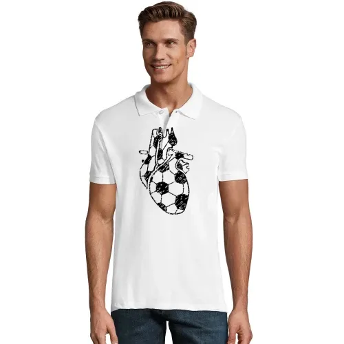Fußballherz Organ Retro Polo Männer Perfect
