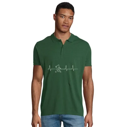 Fussballspieler Herzschlag Männer Polo