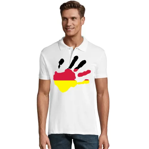 Handabdruck in deinen Wunschfarbe Polo