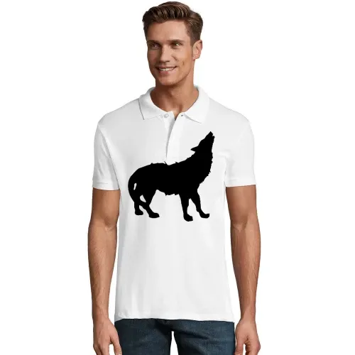 heulender Wolf Polo Männer Perfect