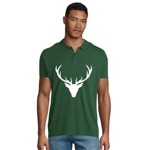 Hirschgeweih Männer Polo