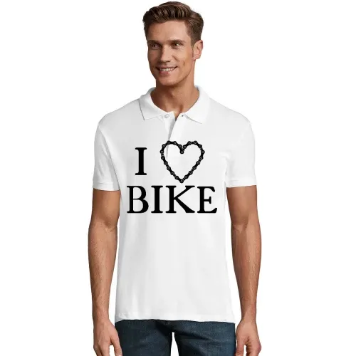 I Love Bike Kettenherz Polo