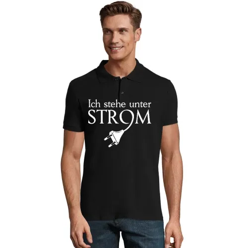 Ich stehe unter Strom - Stecker Shirt Männer Polo