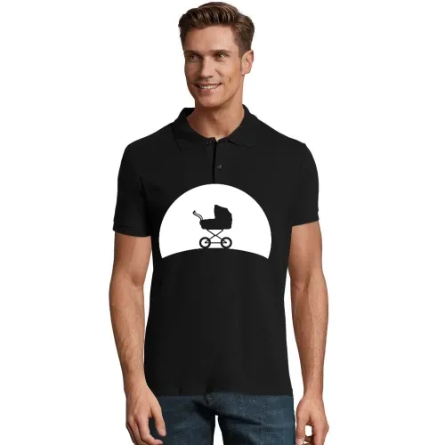 Kinderwagen im Sonnenuntergang Polo