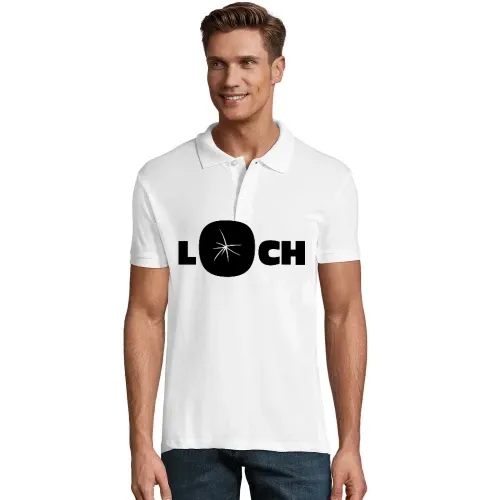 Loch im Shirt Polo Männer Perfect