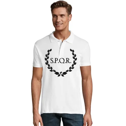 Lorbeerkranz SPQR Rom 2.0 Männer Polo