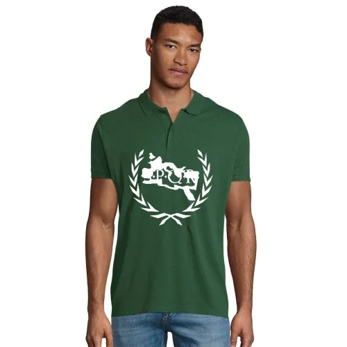 Lorbeerkranz SPQR Rom Umriss Männer Polo