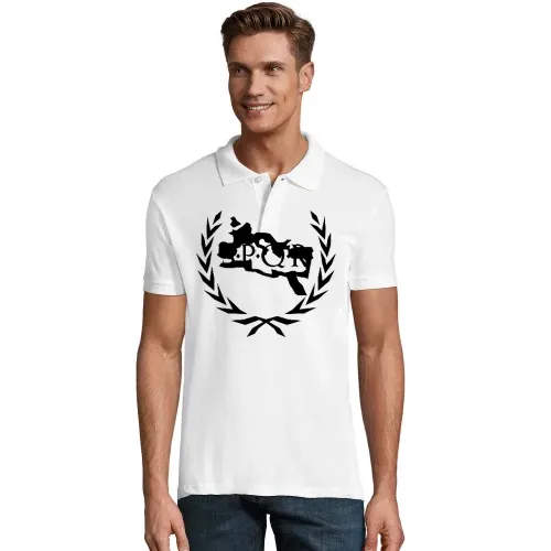 Lorbeerkranz SPQR Rom Umriss Männer Polo