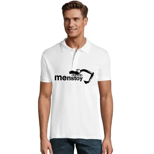 Männerspielzeug Bagger Männer Polo